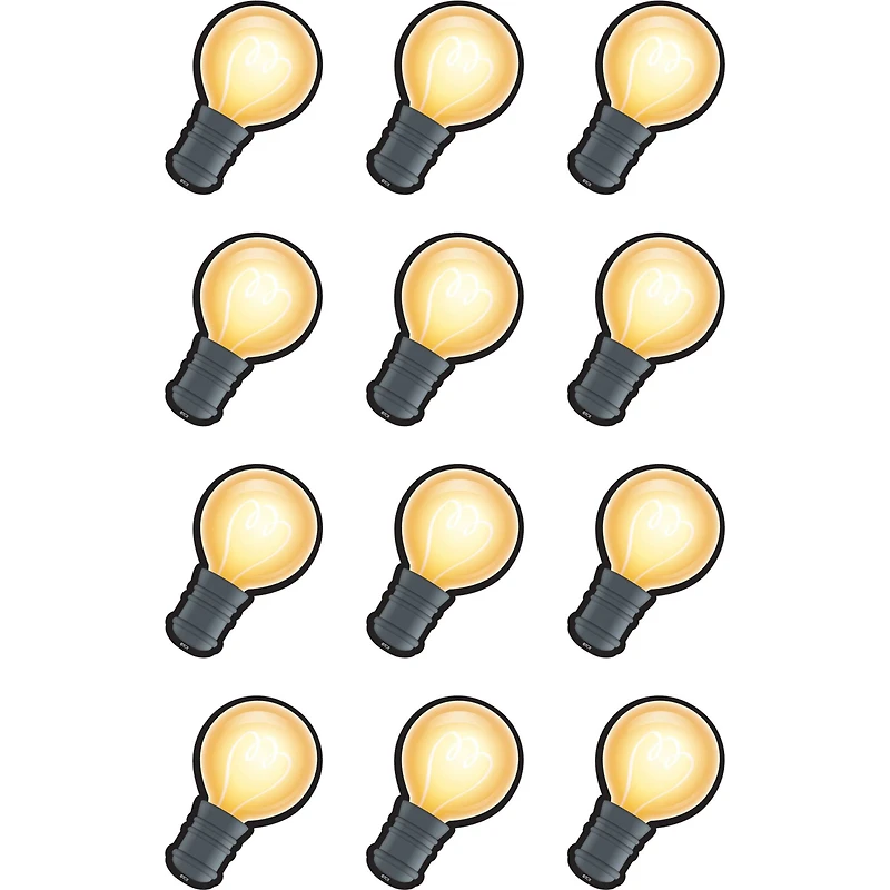 Teacher Created Resources Mini White Light Bulbs Accents, 6 Packs of 36