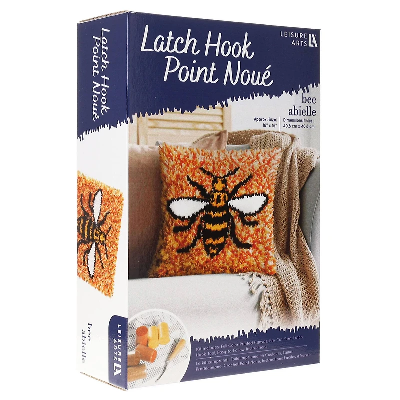 Leisure Arts® Bee Latch Hook Kit