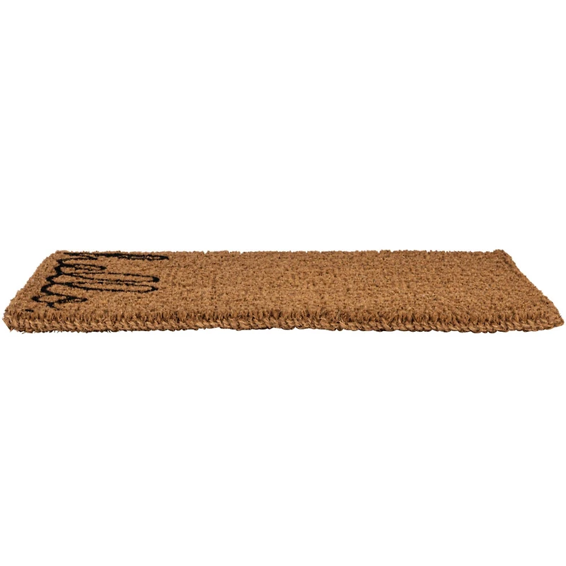 Hello Honey® Black & Brown Hello Natural Coir Doormat