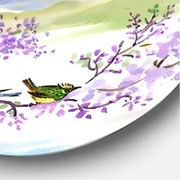 Designart - Birds On Cherry Branch