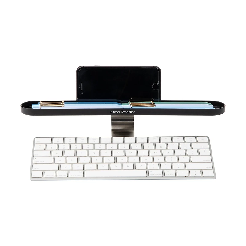Mind Reader Anchor Collection Black Over Keyboard Shelf