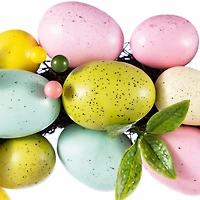 Glitzhome® 18" Easter Eggs Wreath