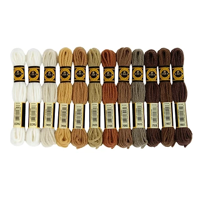 DMC® Earth Tones Tapestry Wool Pack