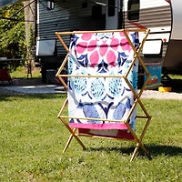 Household Essentials Drying Rack (Bamboo, 29")