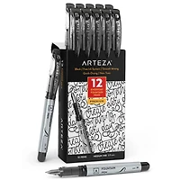 Arteza® Black Medium Nib Disposable Fountain Pens, 12ct.