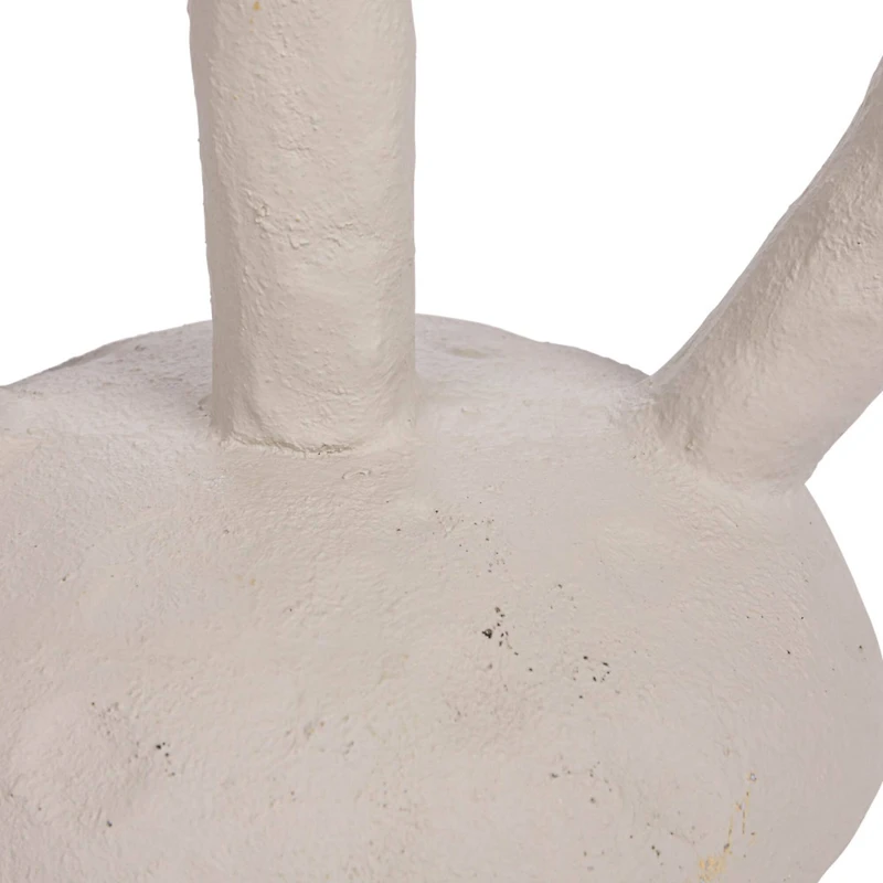 Hello Honey® 12" Ivory Modern Sculptural Taper Candle Holder