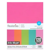 8.5" x 11" Mixed 24lb. Solid Core Paper Pack by Recollections