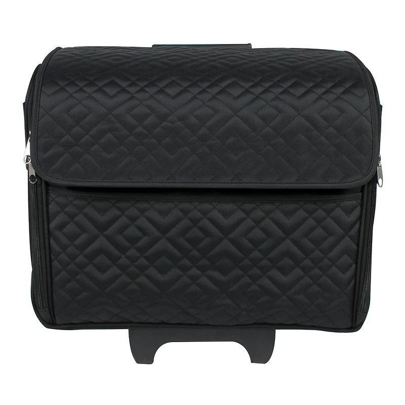 Everything Mary Black Rolling Sewing Machine Tote