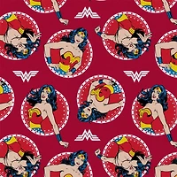 Camelot Fabrics DC Comics Wonder Woman Circles Cotton Precut, 4ct.