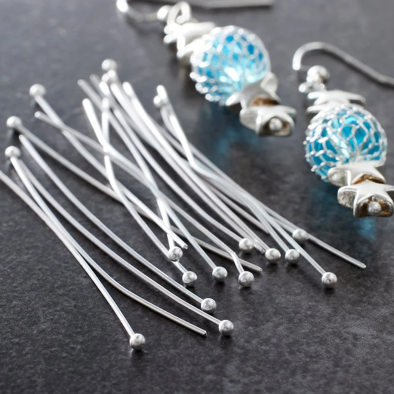 Premium Silver Headpins By Bead Landing™