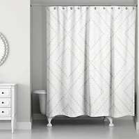 Dotted Diamonds 71" x 74" Shower Curtain