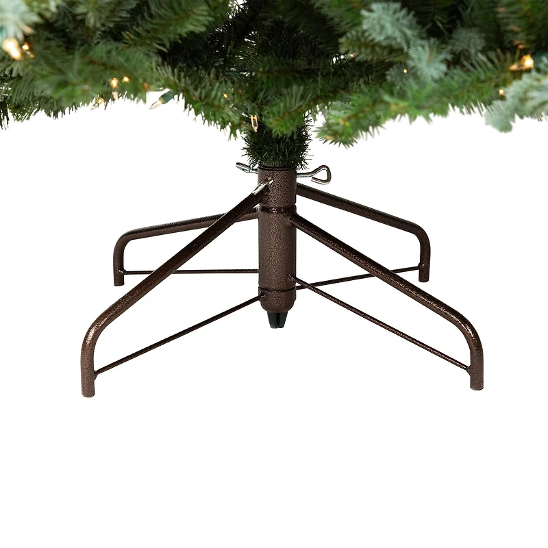 6.5ft. Pre-Lit Real Touch™ Blue Spruce Full Artificial Christmas Tree, Clear Lights