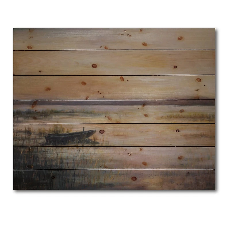 Designart - Pastel Sunset Over The Lake