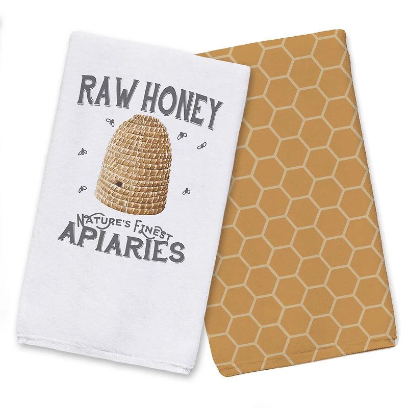 Raw Honey Hand Towel Set