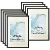 8 Pack: Black 18" x 24" Frame with Mat, Lifestyles™ by Studio Décor®