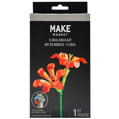 Amaryllis Floral Brick Art Kit by Make Market®