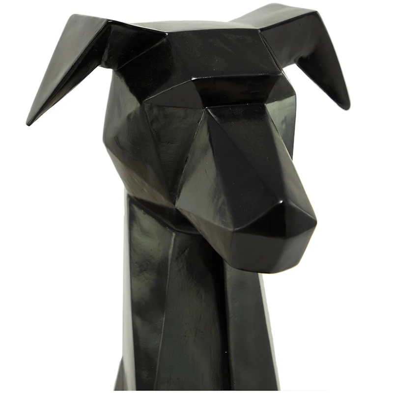 The Novogratz 30" Silver Cubist Dog Sculpture