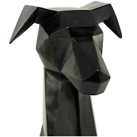 The Novogratz 30" Silver Cubist Dog Sculpture