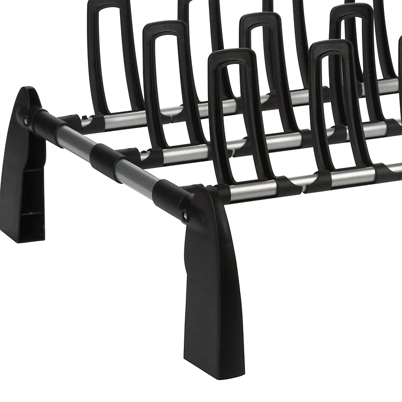 Organize It All 9 Pair Floor Shoe Rack