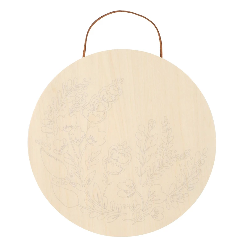 Folk Art Paint-by-Number Plywood Surface Kit by Artist's Loft®