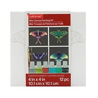 4" x 4" Moths Canvas Painting Kit by Craft Smart®