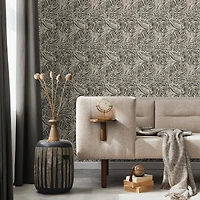 Tommy Bahama Zebra Leaf Peel & Stick Wallpaper