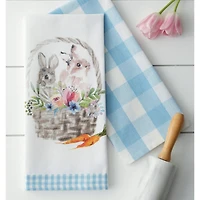 DII® Easter Bunny Basics Dish Towels, 4ct.