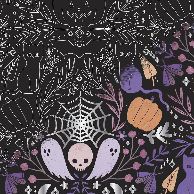 Brea Reese™ 9" x 12" Halloween Patterns Scratch Art Paper Pad