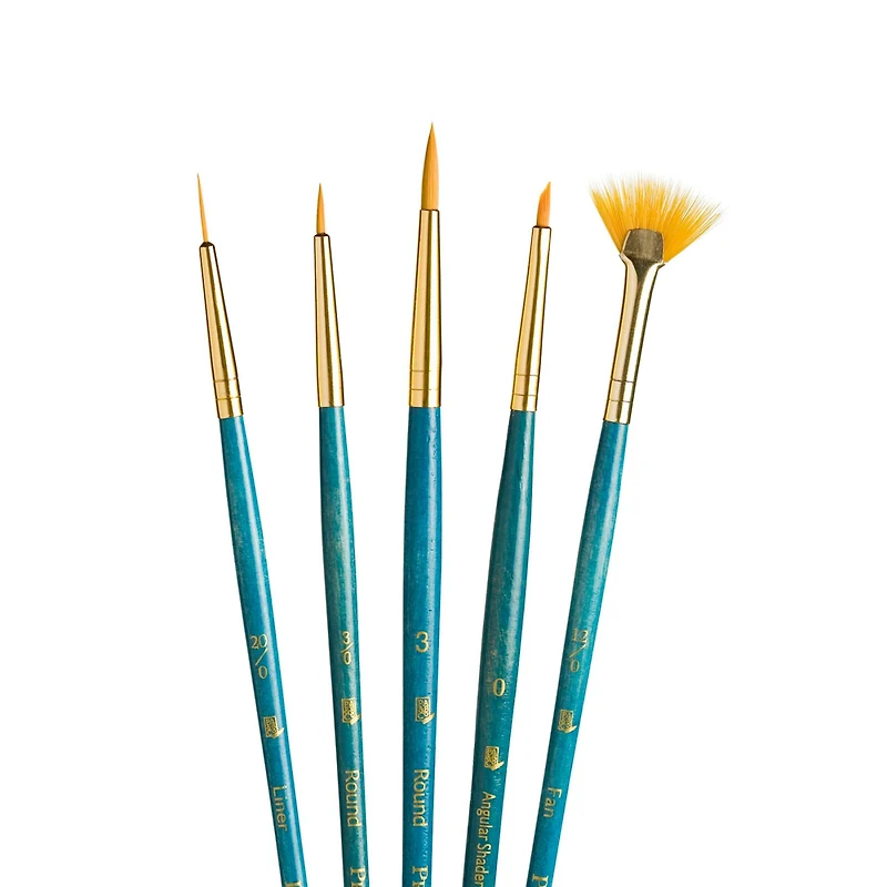 Princeton™ RealValue™ Golden Taklon Brush 5 Piece Set