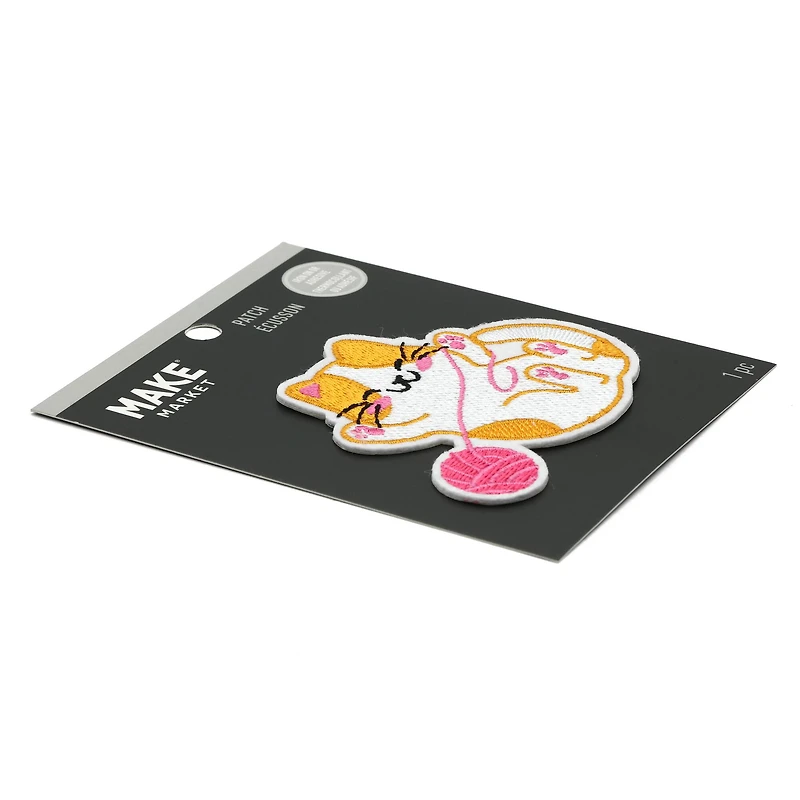 Iron-On & Adhesive Cat Embroidered Patch by Make Market®
