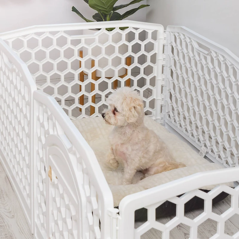 Iris® 6-White Panel Pet Playpen