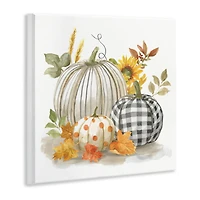 Stupell Industries Patterned Pumpkins Autumn Harvest Wall Plaque Art