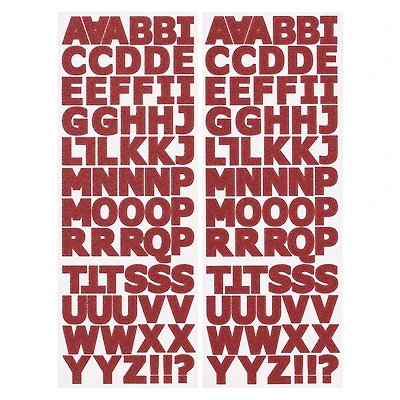Red Glitter Alphabet Stickers by Recollections™