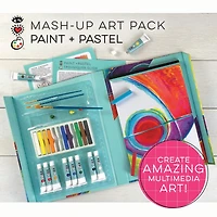 Bright Stripes Paint & Pastel Mash Up Art Pack