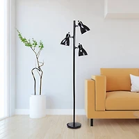 Creekwood Home Essentix 64" 3 Light Metal Tree Floor Lamp