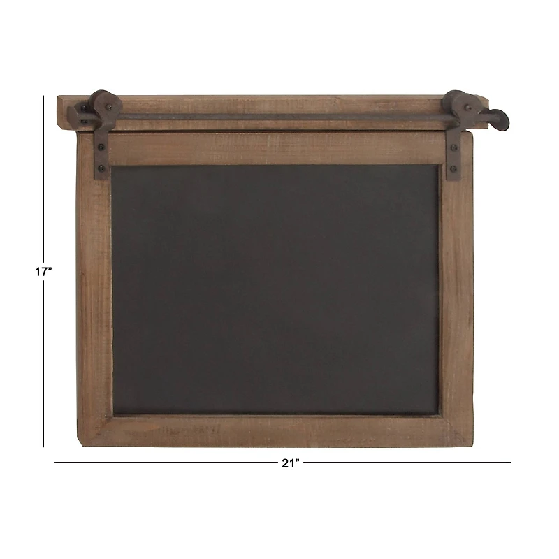 Brown Wall Mounted Chalkboard