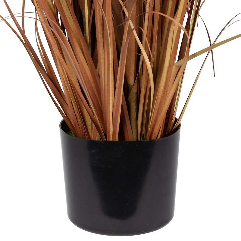 3.5ft. Potted Brown Artificial Onion Grass Plant