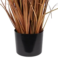 3.5ft. Potted Brown Artificial Onion Grass Plant