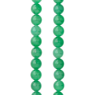 12 Pack:  Green Aventurine Round Beads, 8mm by Bead Landing™
