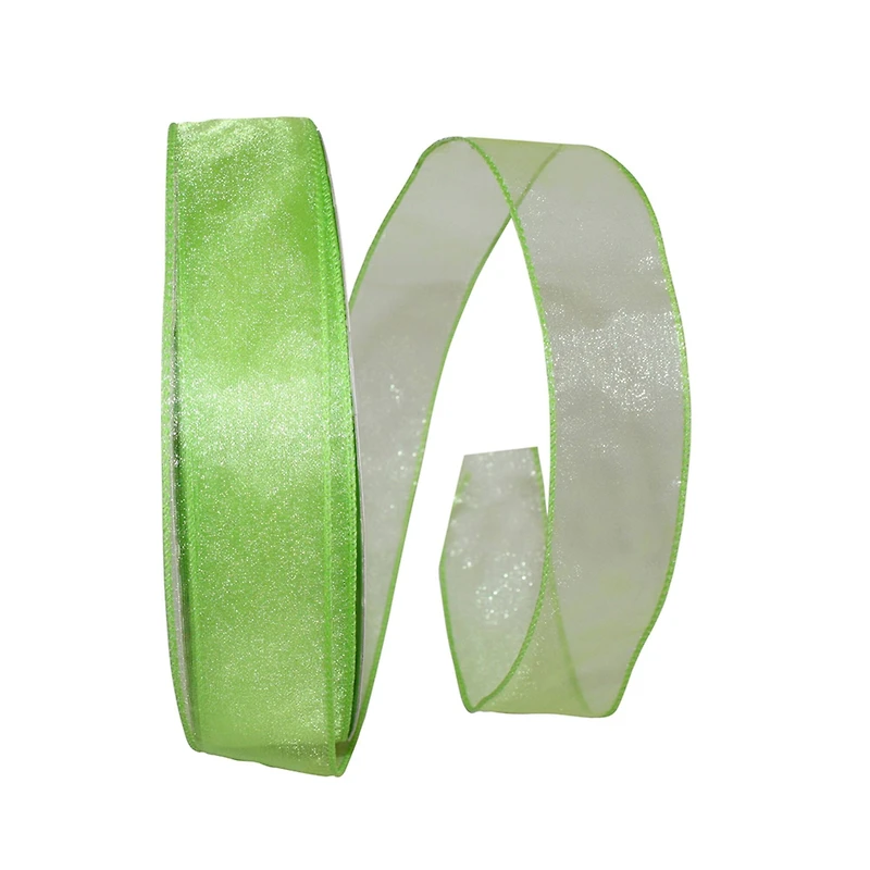 JAM Paper 1.5" x 50yd. Sheer Wired Ribbon