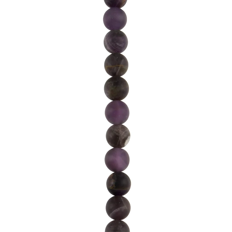 Matte Amethyst Round Beads, 8mm by Bead Landing™