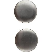 LaMode 7/8" Brushed Silver Shank Buttons, 2ct.