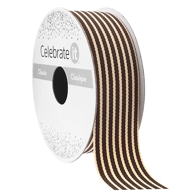 1" x 5yd. Striped Ribbon by Celebrate It® Classic