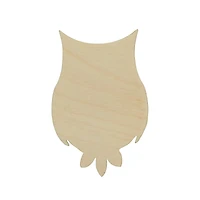 Essentials by Leisure Arts 24 Pack 2.38" x 3.75" Owl Flat Wood Shape