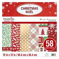 12" x 12" Peppermint Christmas Paper Pad by Recollections™