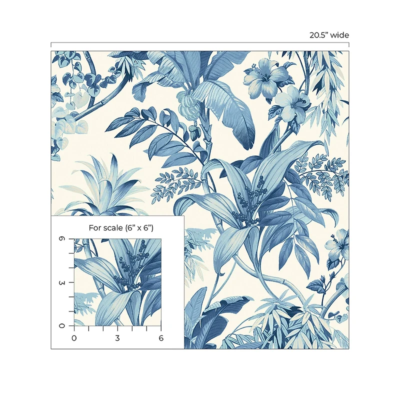 Tommy Bahama Malay Botanic Peel & Stick Wallpaper