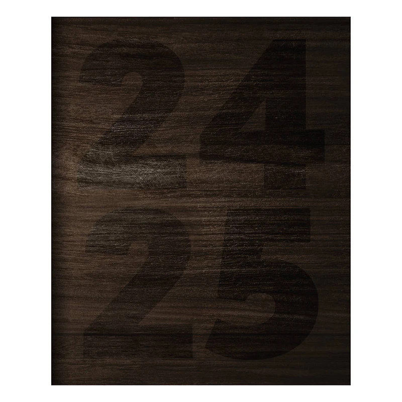 TF Publishing 2024-2025 Medium Walnut Wood Monthly Planner