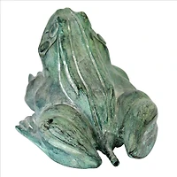 Design Toscano Cast Bronze Small Bull Frog Garden Statue