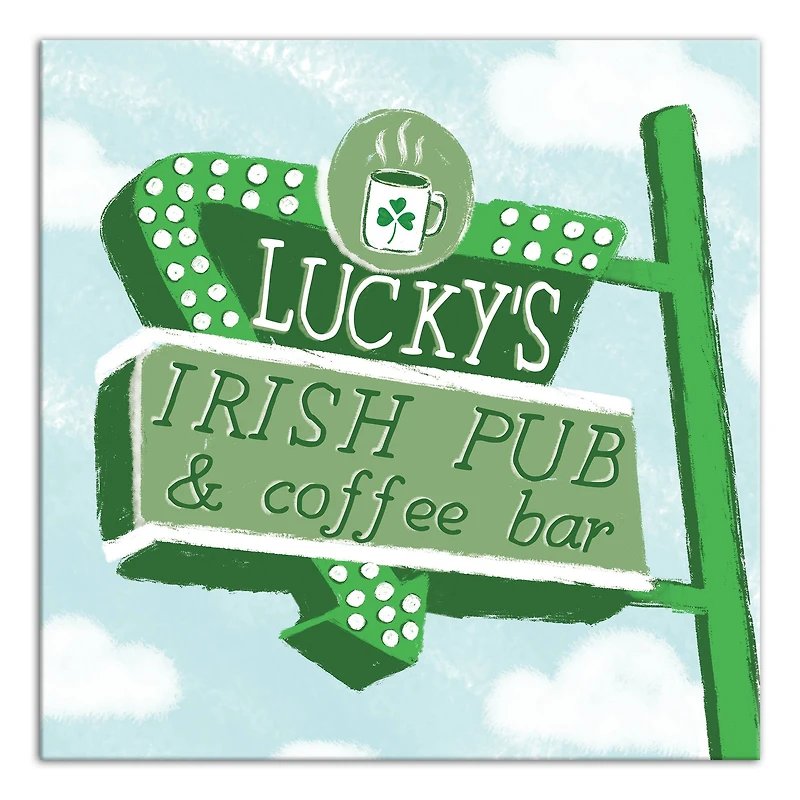 Lucky's Irish Pub & Coffee Bar Canvas Wall Art