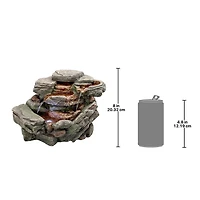 Design Toscano Waterfall Creek Cascading Tabletop Fountain